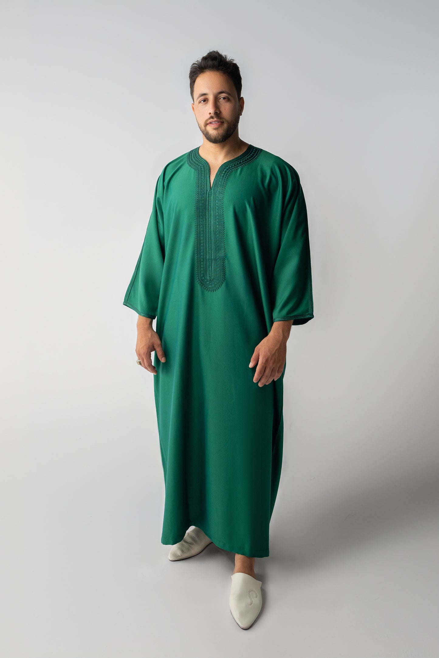 Emerald Green Moroccan Gandoura
