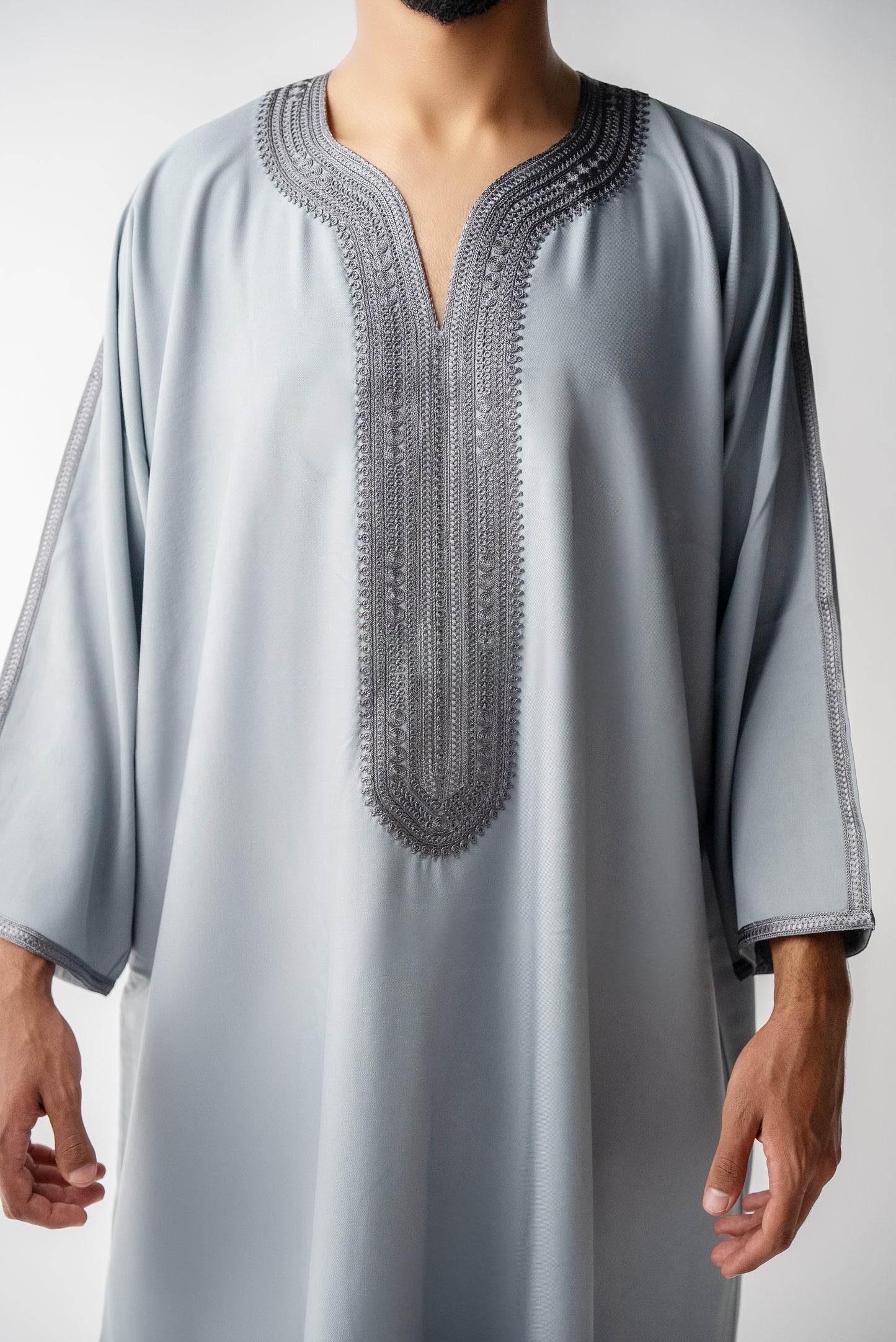 Grey Moroccan Gandoura
