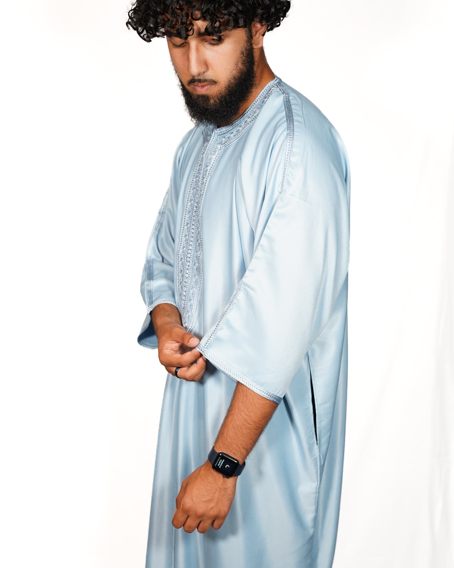 Sky Blue Moroccan Gandoura