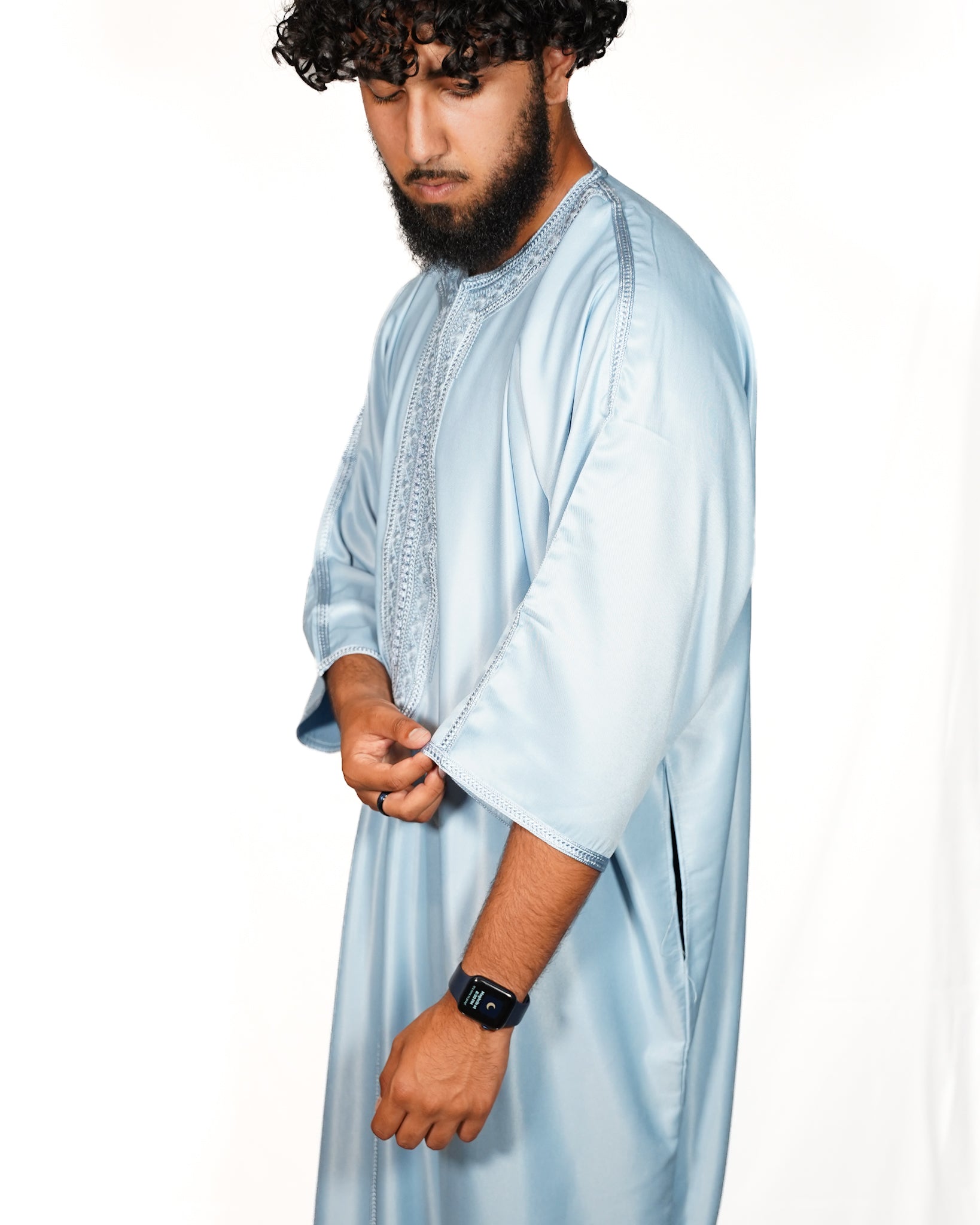 Sky Blue Moroccan Gandoura