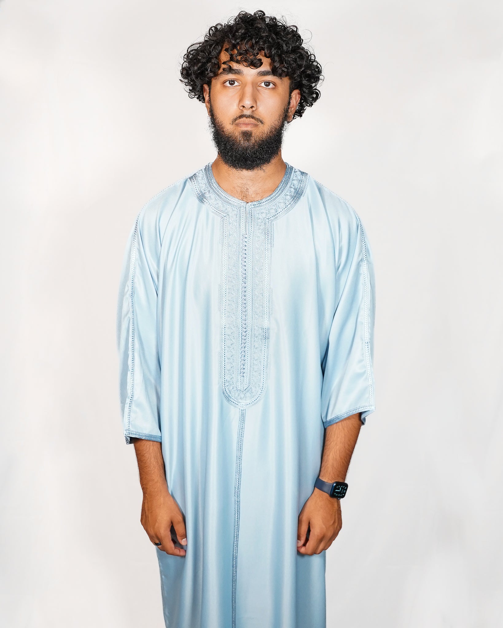 Sky Blue Moroccan Gandoura