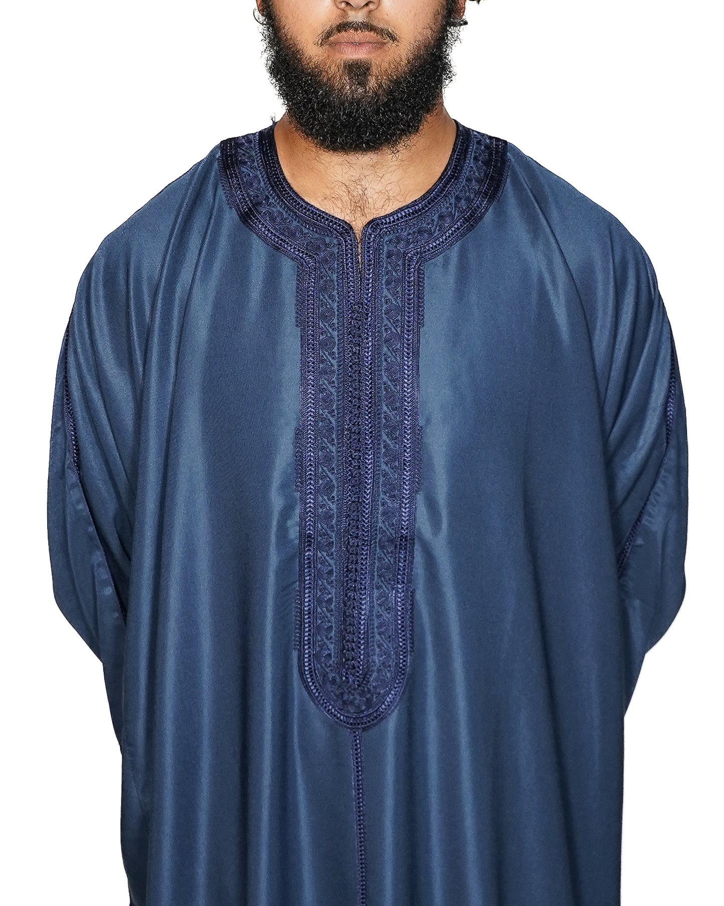 Navy Blue Moroccan Gandoura