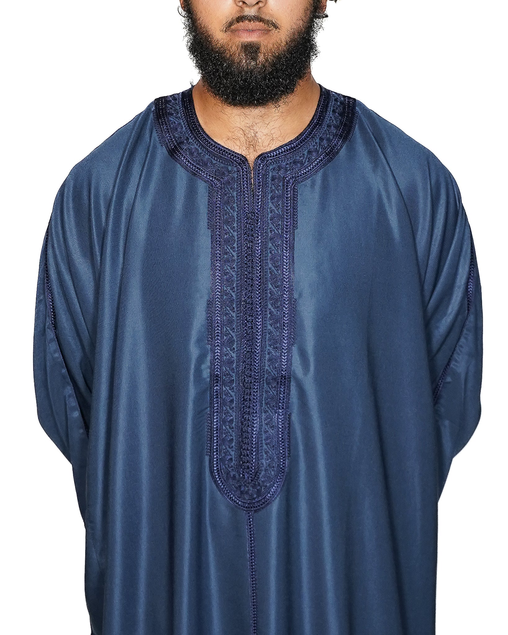 Navy Blue Moroccan Gandoura