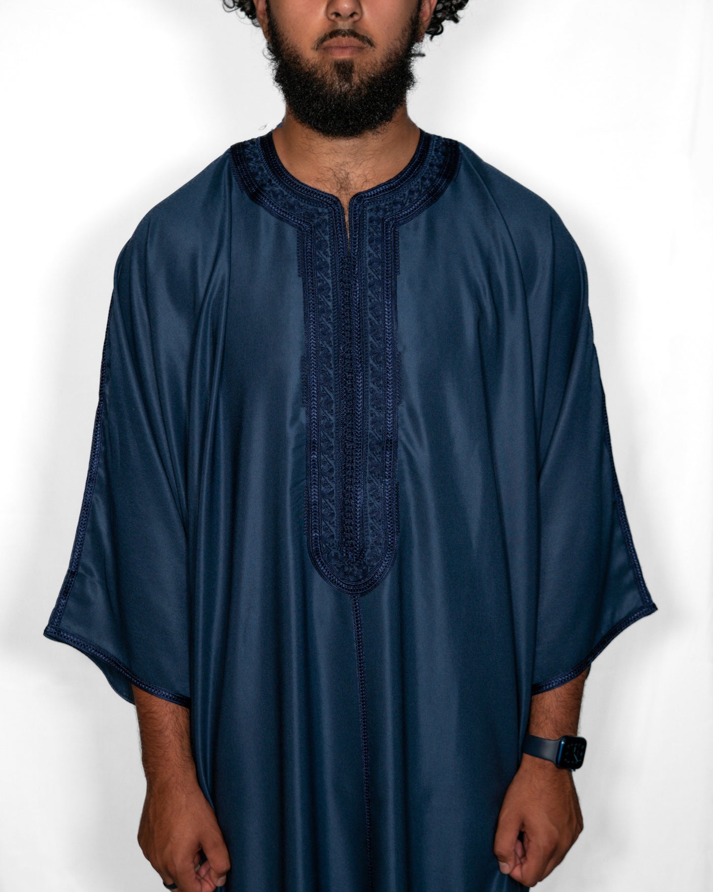 Navy Blue Moroccan Gandoura
