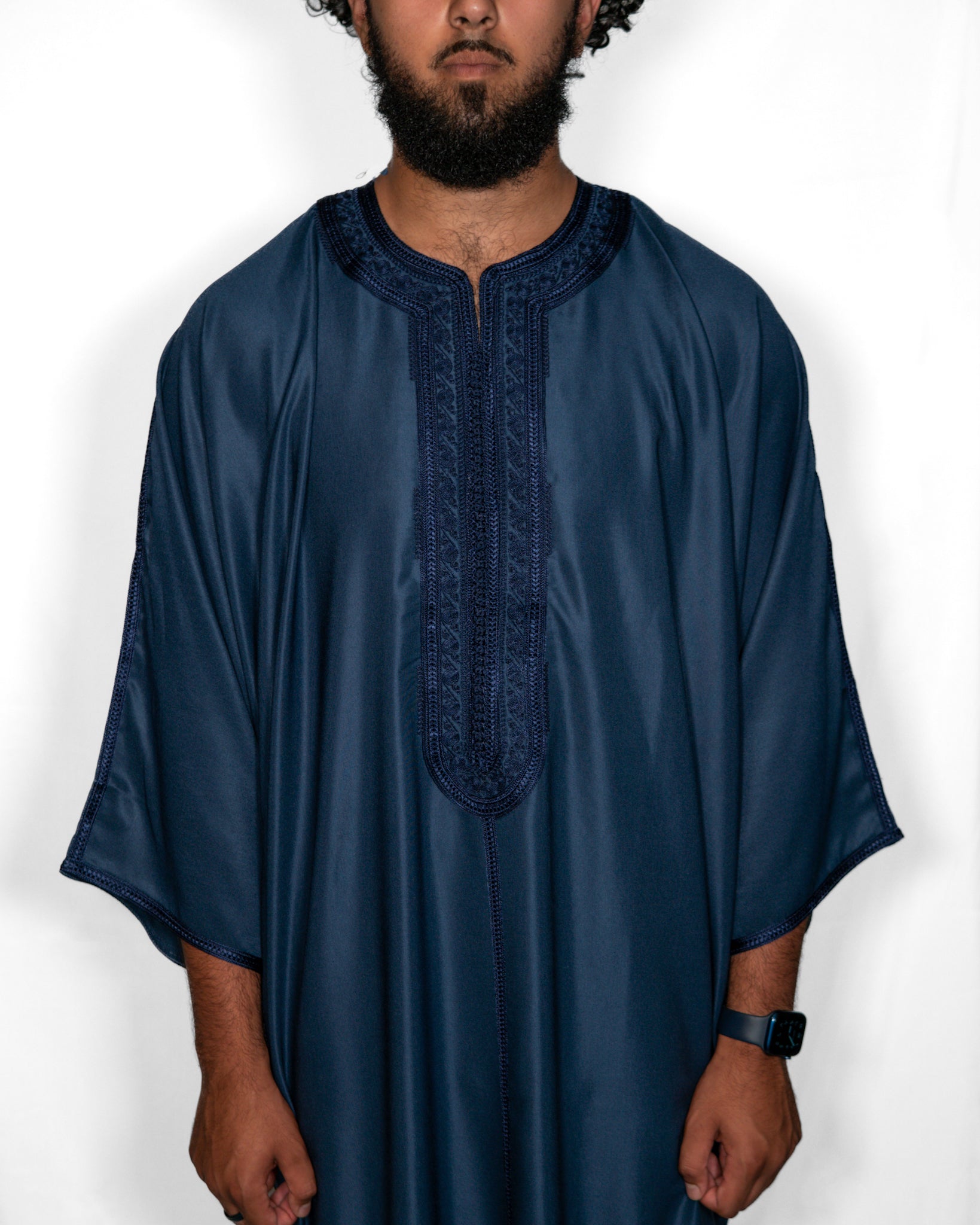 Navy Blue Moroccan Gandoura