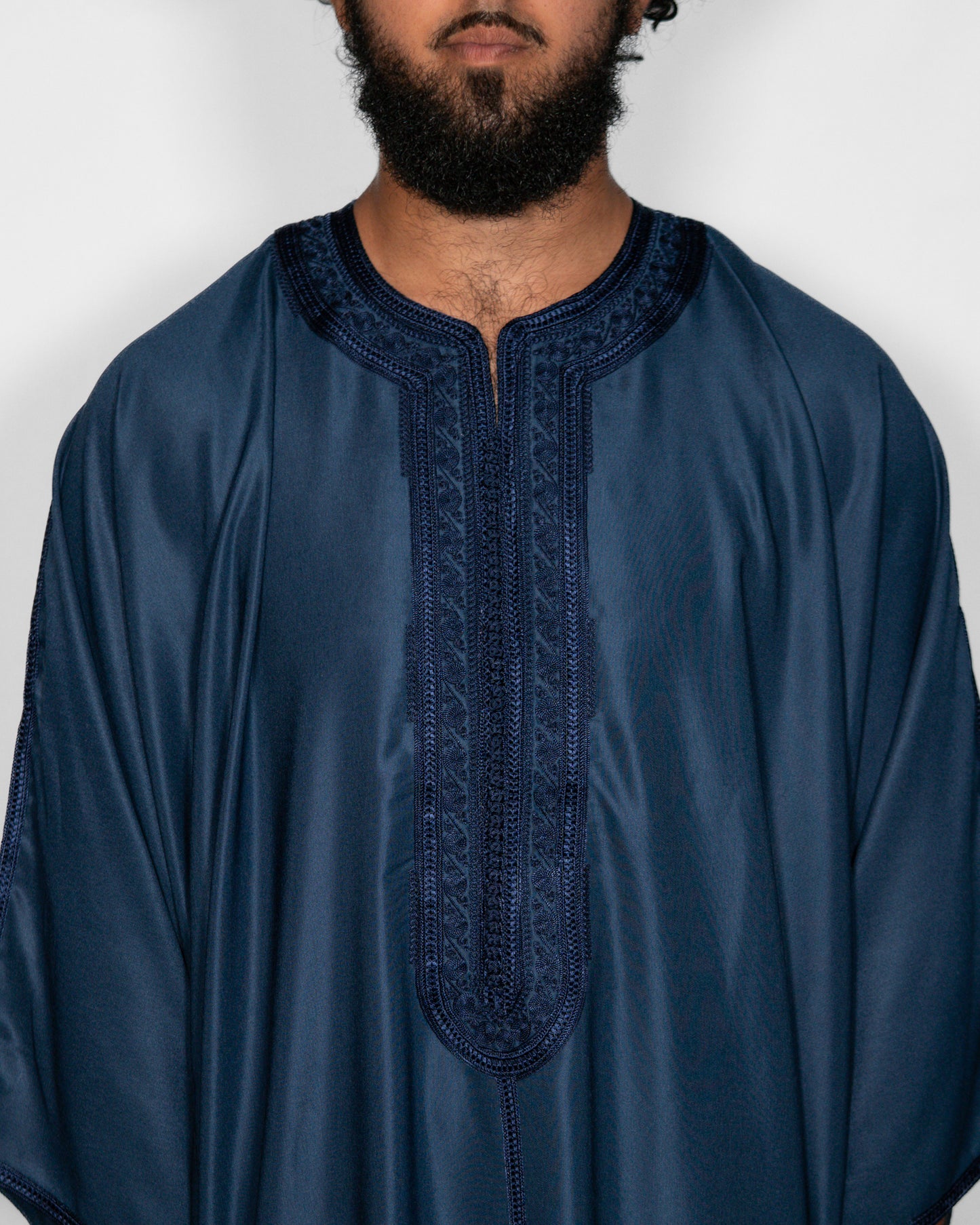 Navy Blue Moroccan Gandoura