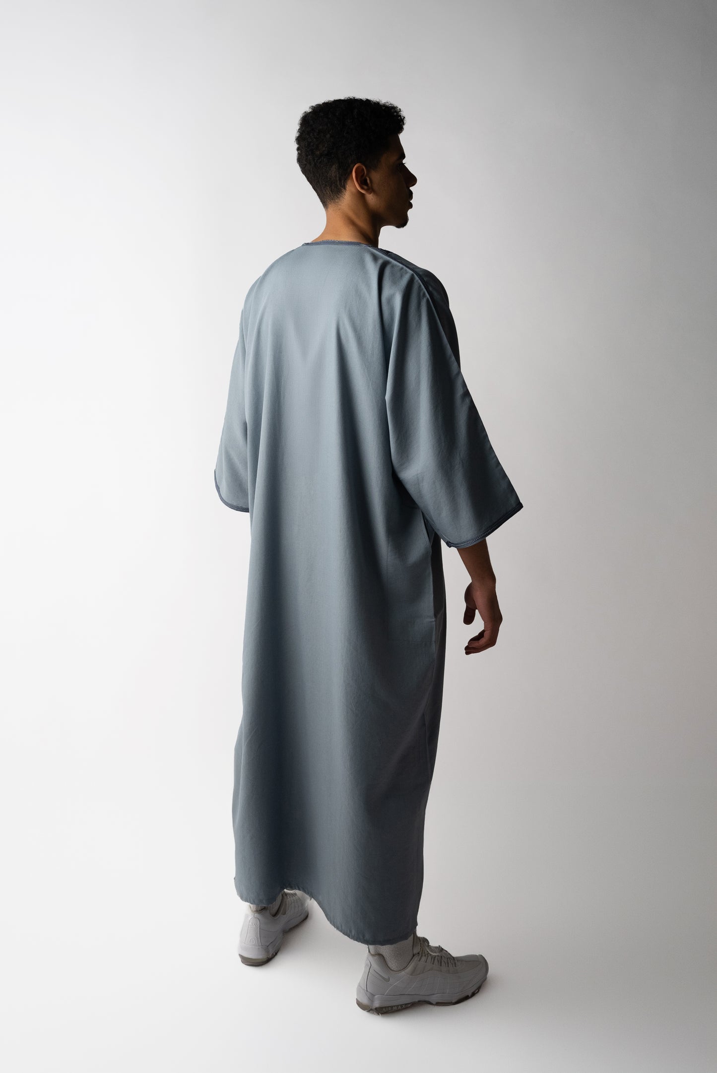 Ice Grey Moroccan Gandoura