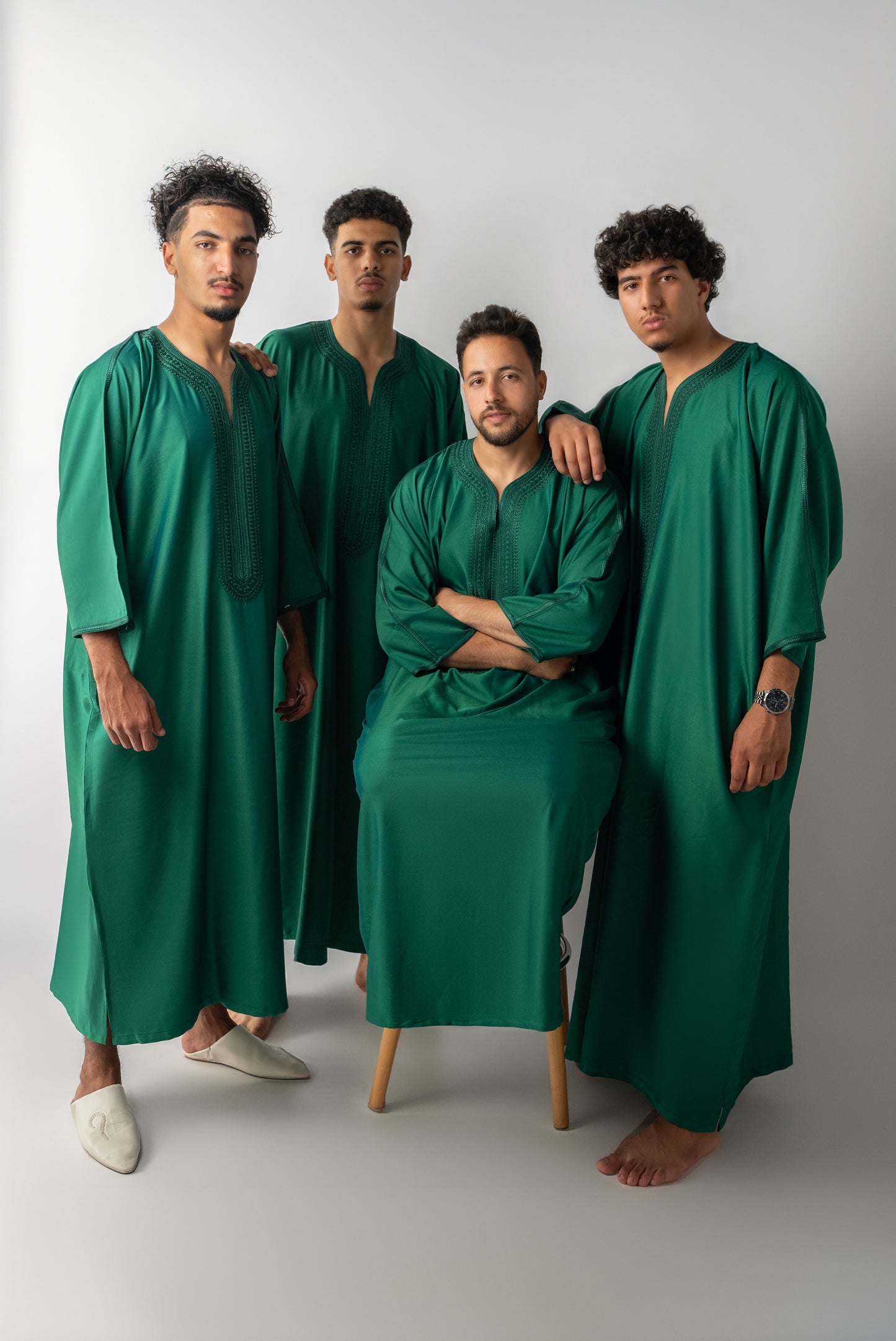 Emerald Green Moroccan Gandoura