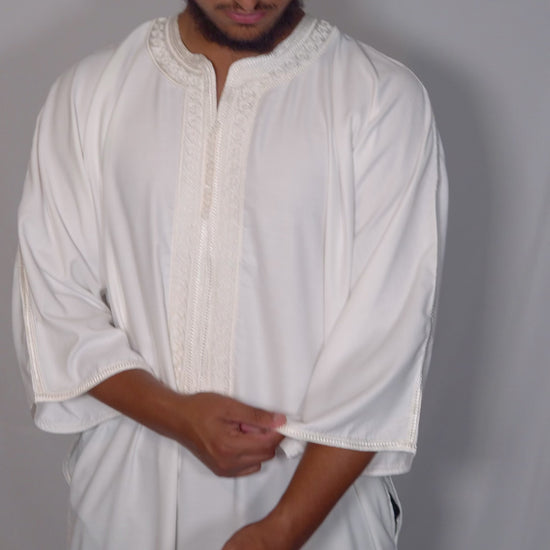 White Moroccan Gandoura 