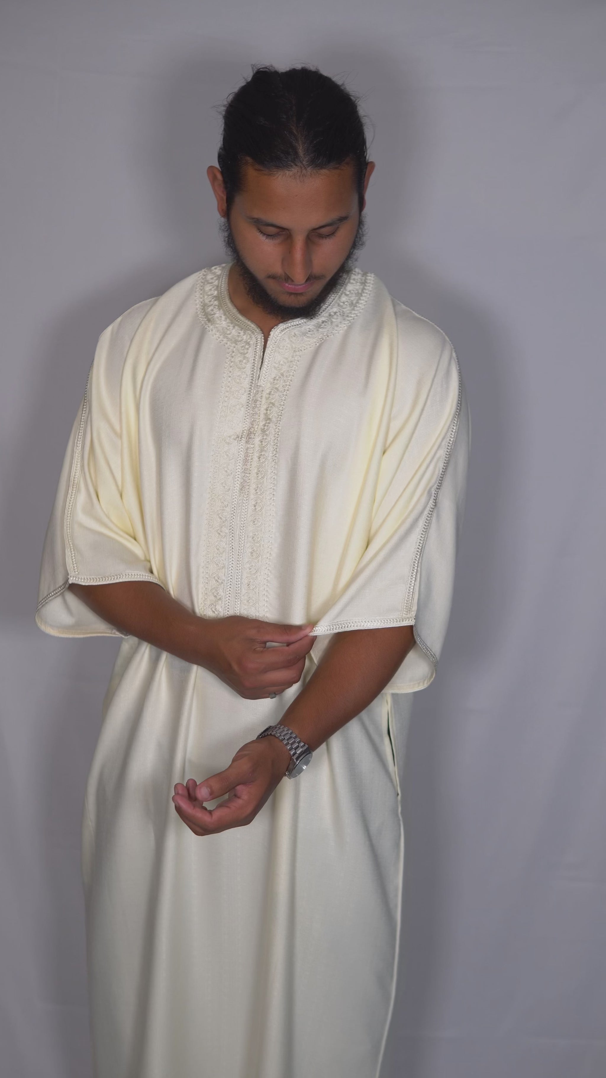 Cream Moroccan Gandoura